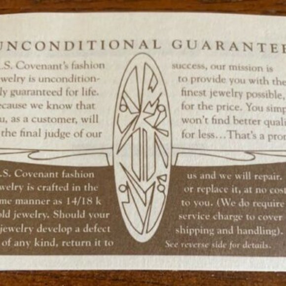 RS Covenant #7159 Gold Butterfly Cubic Zirconia Necklace w/lifetime warranty 18" - Picture 5 of 5